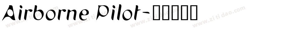 Airborne Pilot字体转换
